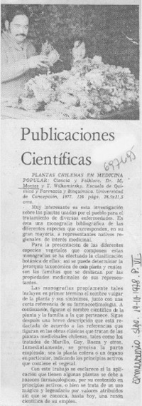 Publicaciones científicas.