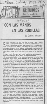 Con las manos en las rodillas"