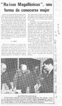 "Raíces magallánicas", una forma de conocerse mejor.