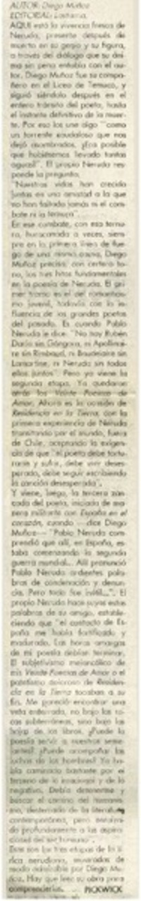 Tres etapas de la lírica nerudiana"