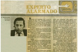Experto alarmado.