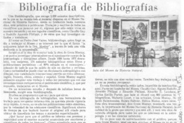 Bibliografía de bibliografías