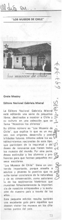 Los Museos de Chile.