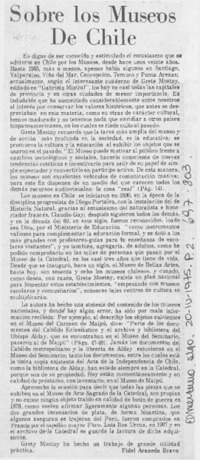 Sobre los museos de Chile