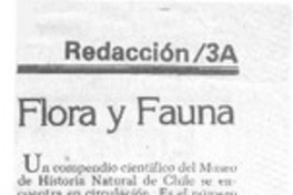 Flora y fauna.