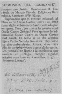 Armónica del caminante".