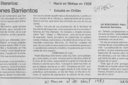 Pedro Mardones Barrientos.