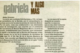 Gabriela y algo más