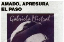 Amado, apresura el paso.