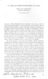 La obra de Pedro Mortheiru Salgado