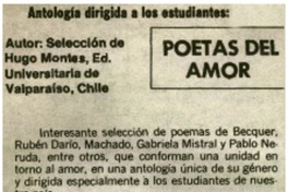 Poetas del amor.