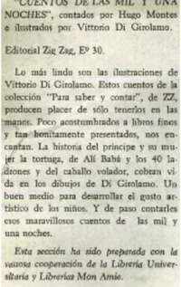 Cuentos de las mil y una noche.