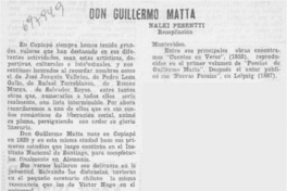 Don Guillermo Matta.