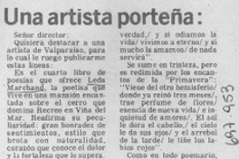 Una artista porteña