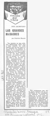 Las grandes masacres.