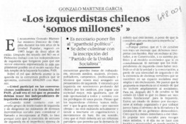 "Los izquierdistas chilenos "somos millones" : [entrevista]