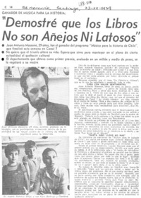 "Demostré que los libros no son añejos ni latosos".