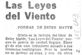 Las leyes del viento