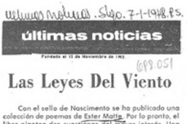 Las Leyes del viento