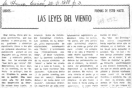 Las leyes del viento