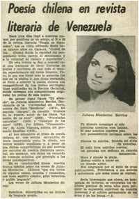 Poesía chilena en revista literaria de Venezuela