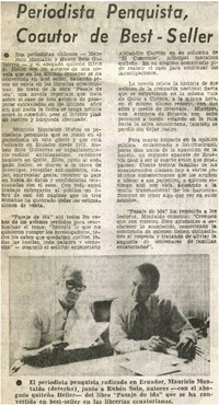 Periodista penquista, coautor de best-seller.