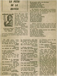 Las palabras encima de la mesa