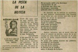 Las palabras encima de la mesa