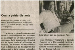 Con la patria distante