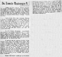 Dn. Ernesto Montenegro N.