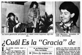 Cuál es la "gracia" de las revistas femeninas? : [entrevista]