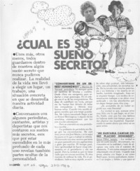 ¿Cuál es su sueño secreto?