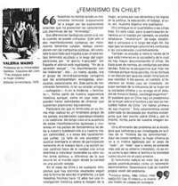Feminismo en Chile?