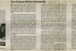 Don Enrique Molina Garmendia