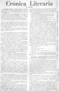 Crónica literaria