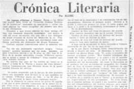 Crónica literaria