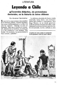 Leyendo a Chile