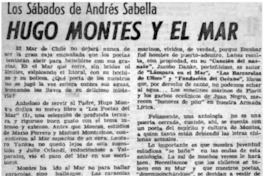Hugo Montes y el mar