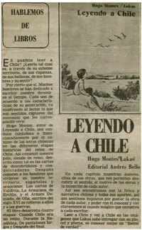 Leyendo a Chile.