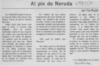 Al pie de Neruda