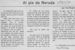 Al pie de Neruda
