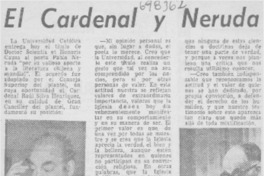 El cardenal y Neruda.