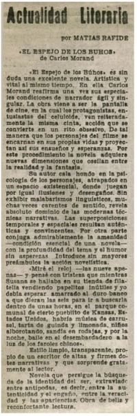 El espejo de los buhos"