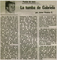 La tumba de Gabriela