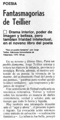 Fantasmagorías de Teillier