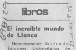 El increíble mundo de Llanca.