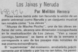 Los Jaivas y Neruda