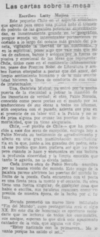 Las cartas sobre la mesa