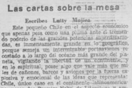 Las cartas sobre la mesa