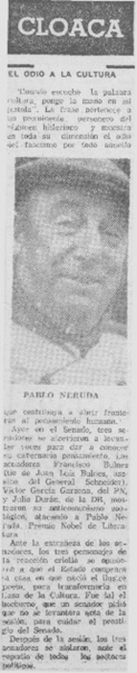 El odio a la cultura.